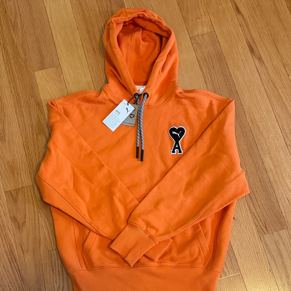 Ami X Puma Orange Hoodie